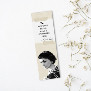 Coco Chanel könyvjelző