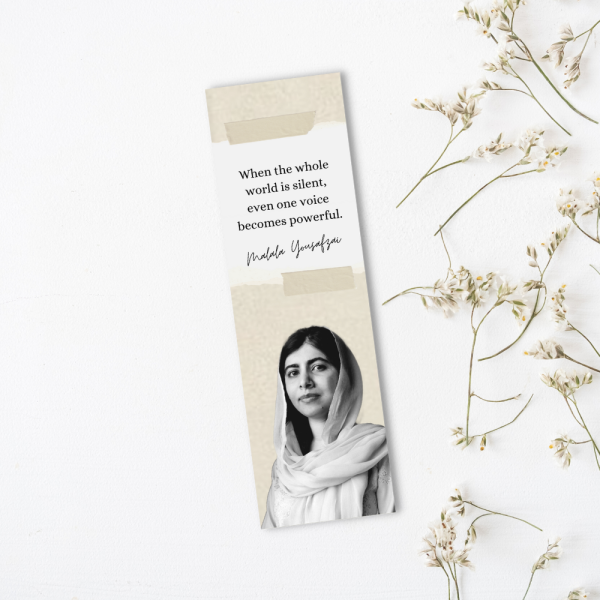 Malala Yousafzai könyvjelző